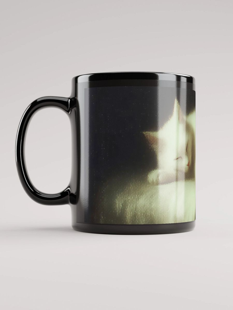 Sleeping White Cat Glossy Mug product image (3)