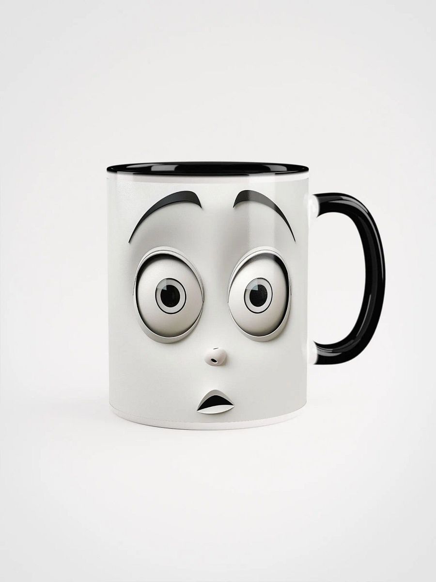 Whimsical Cartoon Face Ceramic Mug product image (2)