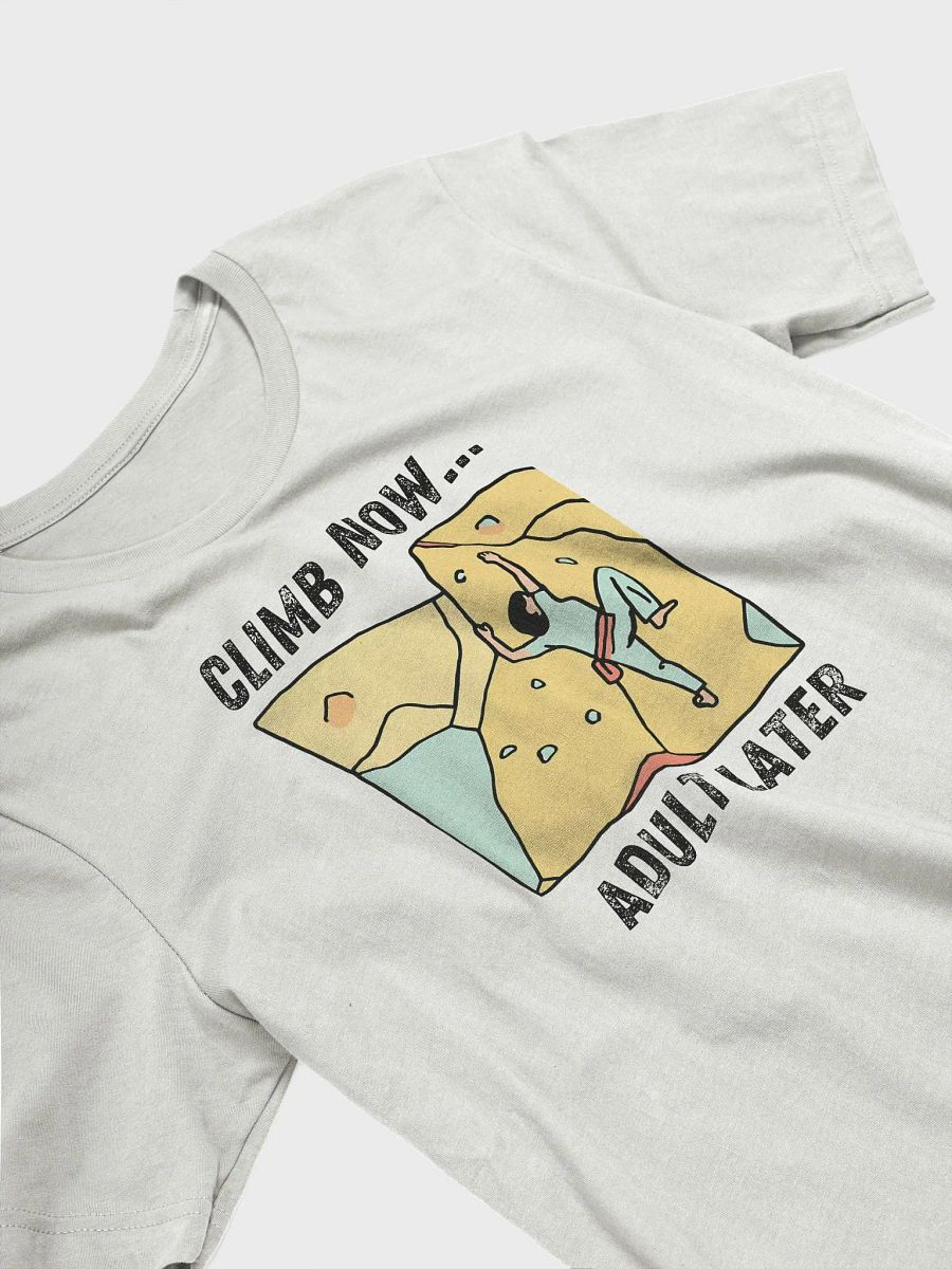 Climb Now...Adult Later - Climbing T-Shirt product image (2)