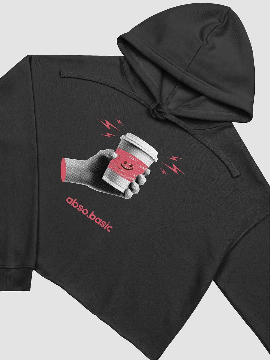 Caffeine Addict Vintage Crop Hoodie product image (16)