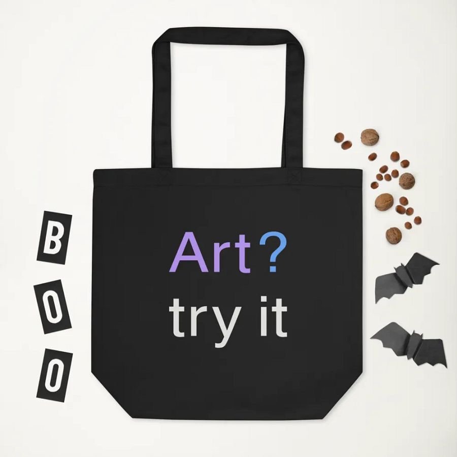 Try Art Tote bag product image (1)