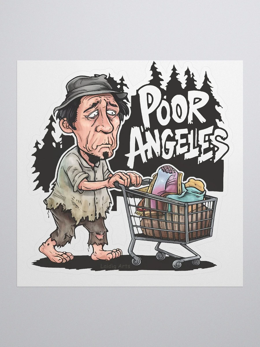 Poor Angeles Port Angeles Vinyl sticker product image (2)