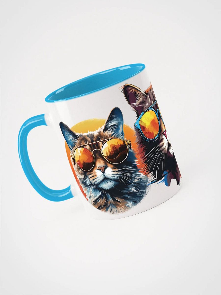 Vibrant Feline Reflections Accent Mug product image (4)