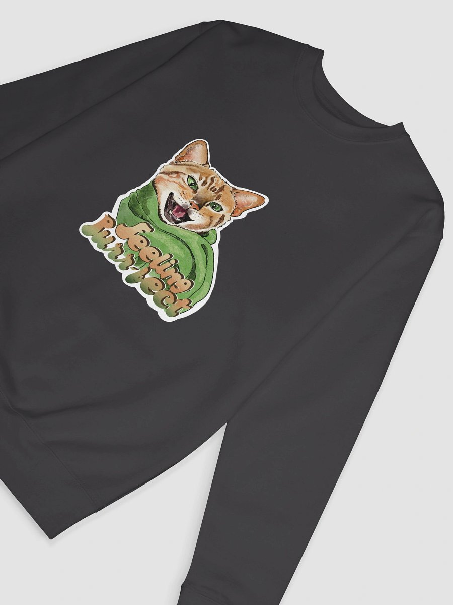 Feeling Purr-fect Cat with a scarf Sweatshirt All colors - Large Print product image (88)