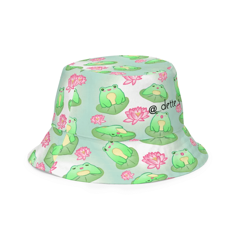 Kawaii Froggie Reversible Bucket Hat product image (7)