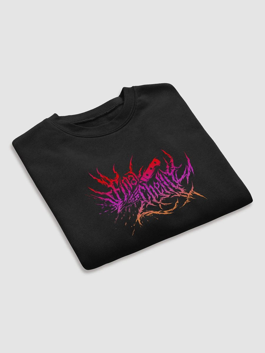 Keep It Metal Pink Blend Logo Womens Fleece Crop Top Printed Sweatshirt product image (4)