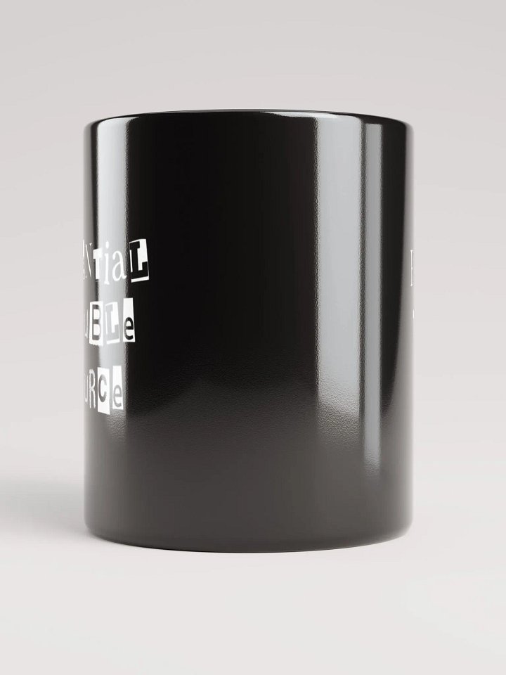 Potential Trouble Source (PTS) Mug - black, white lettering product image (2)