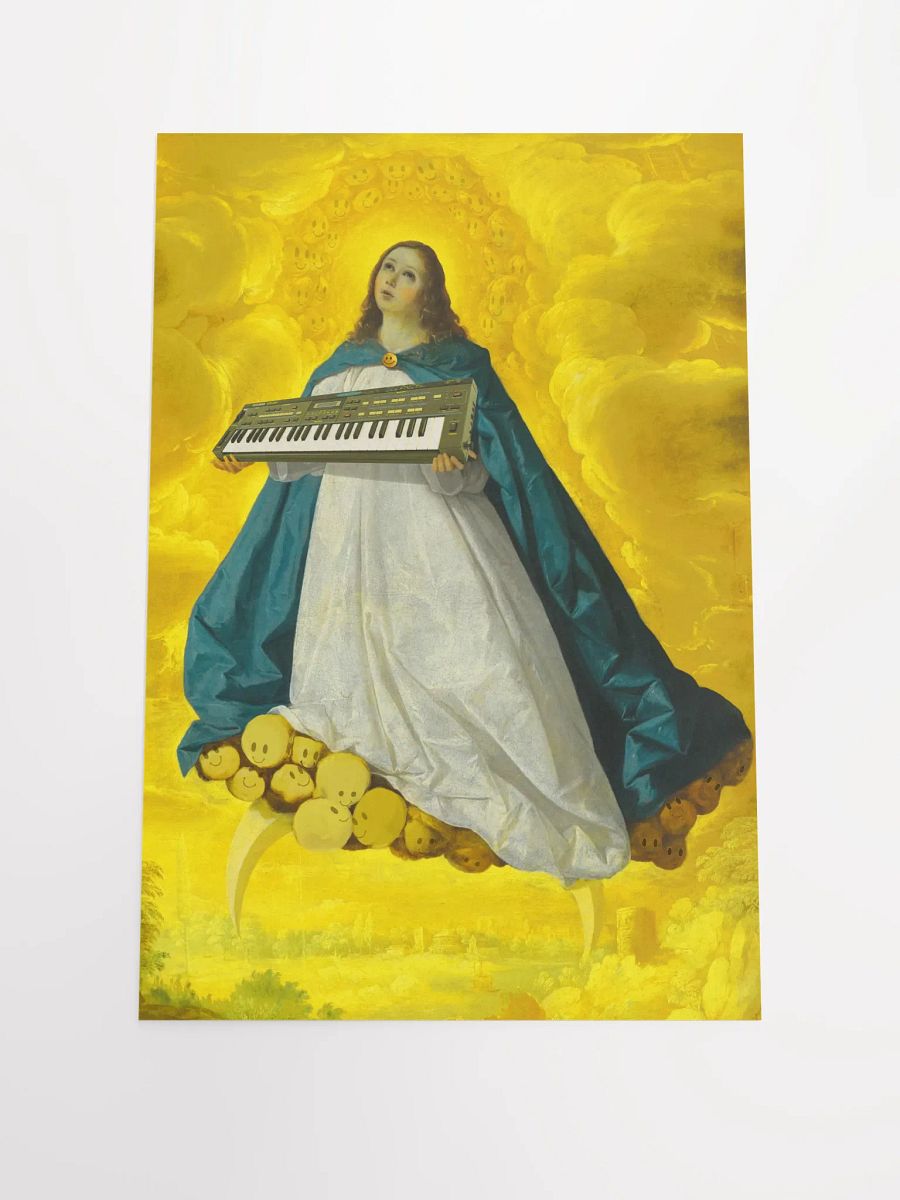 Immaculate cz-101 conception, Casio cz-101 classic synth Tribute, Techno EDM Matte Paper Poster product image (1)