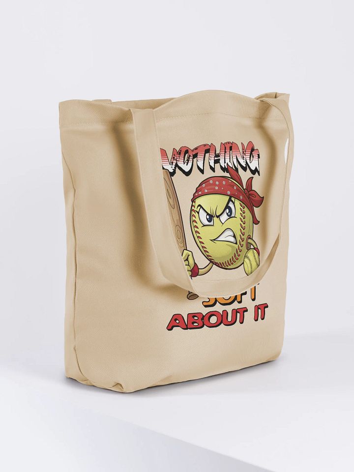 Nothing Soft About It Softball Fierce Eco Tote product image (4)