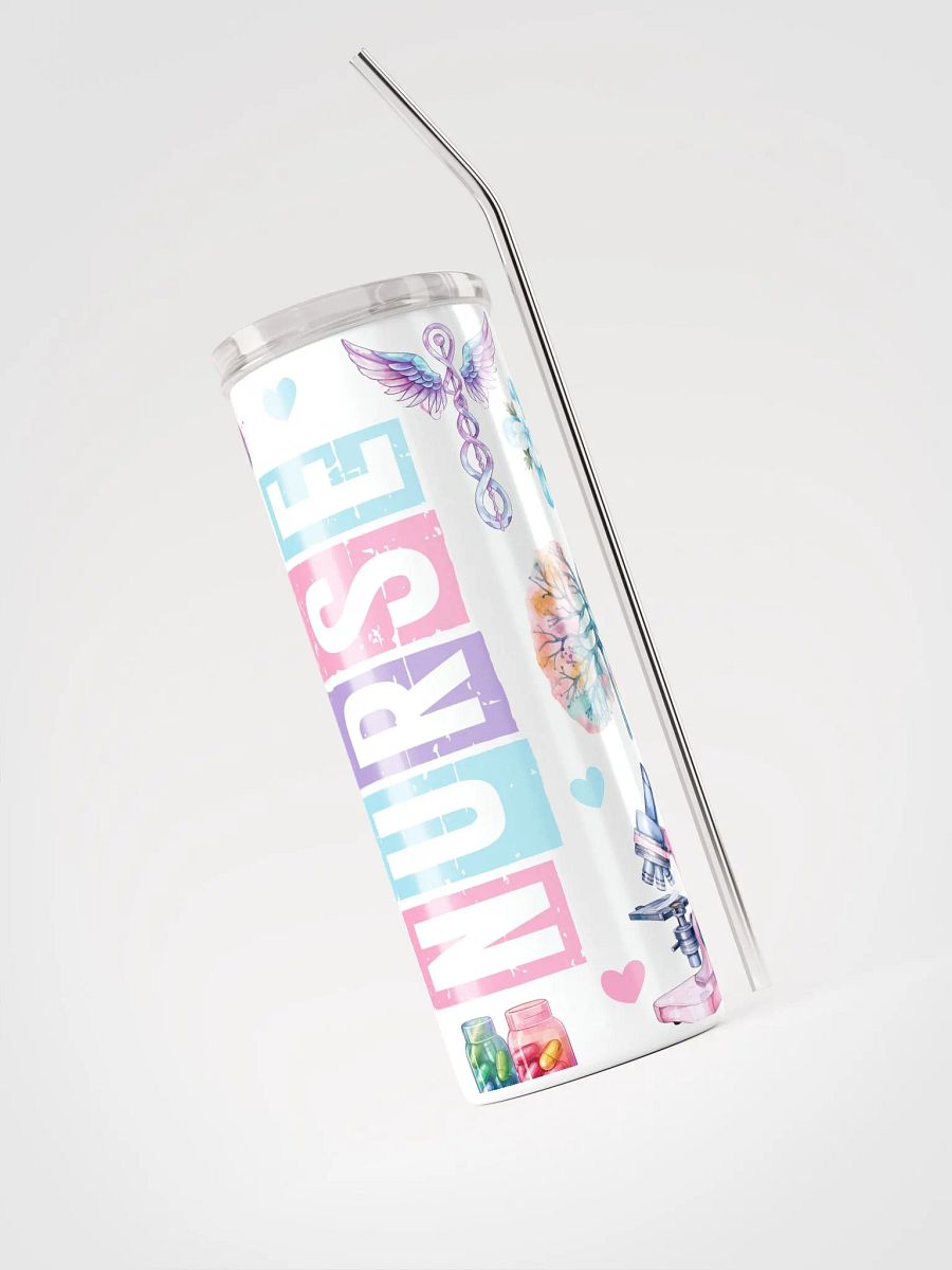 Whimsical Nurse Watercolor Stainless Steel Tumbler product image (4)