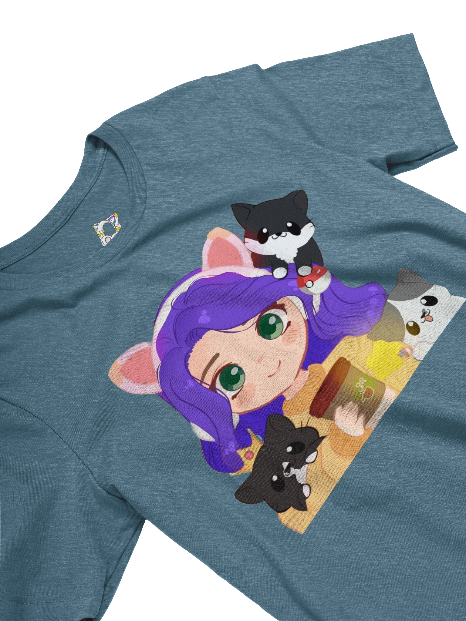 Al & Kitties Tee Purple product image (32)