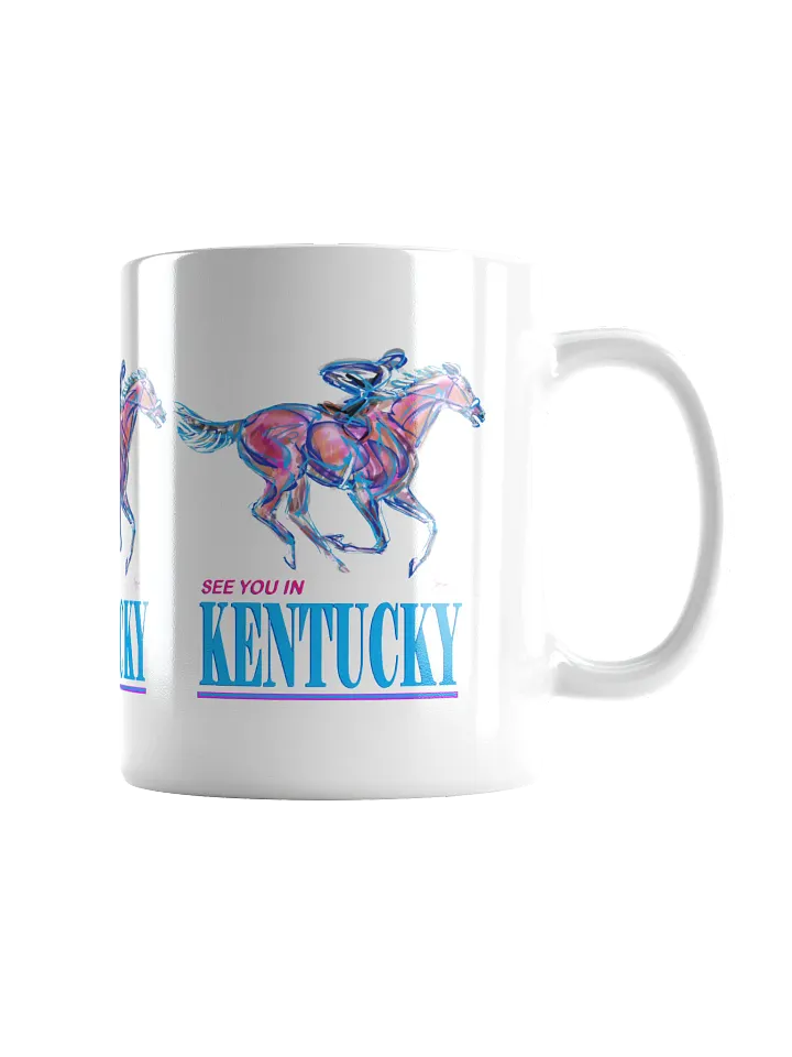 Kentucky Bound-Horse Racing Ceramic Mug product image (1)