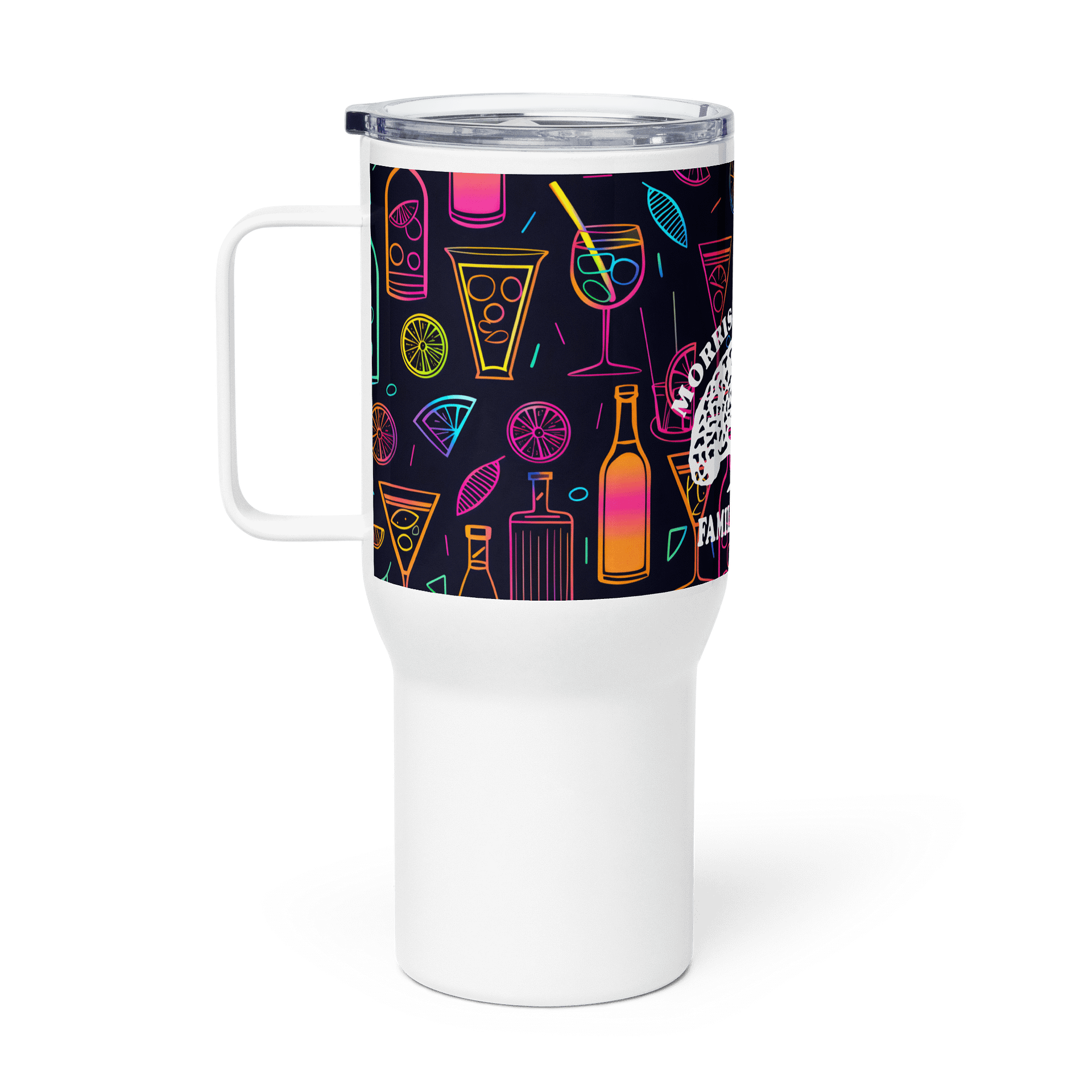 "Neon Nights" Travel Mug w/ Handle product image (2)
