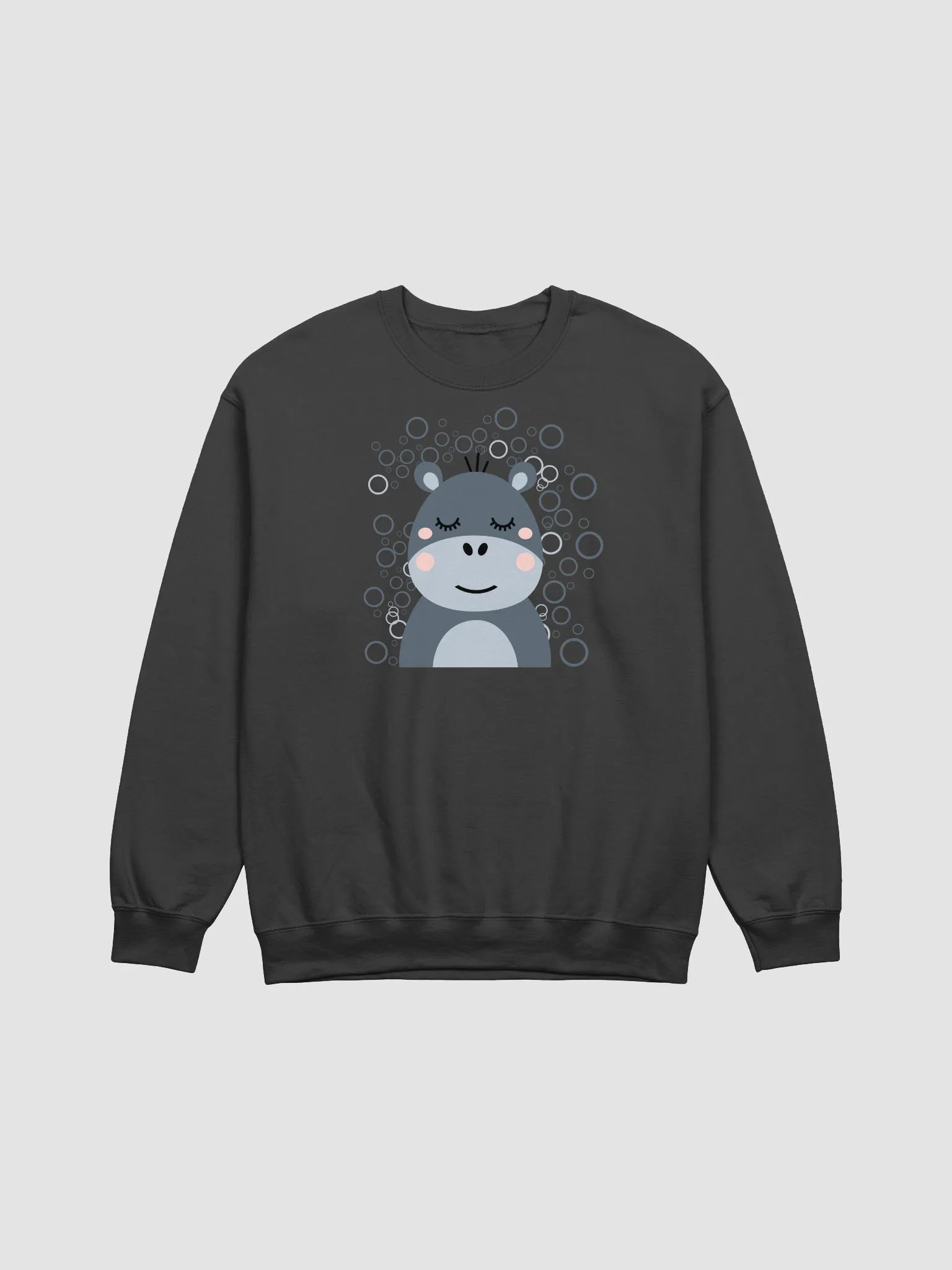 Blush Hippo Crewneck Sweatshirt product image (11)