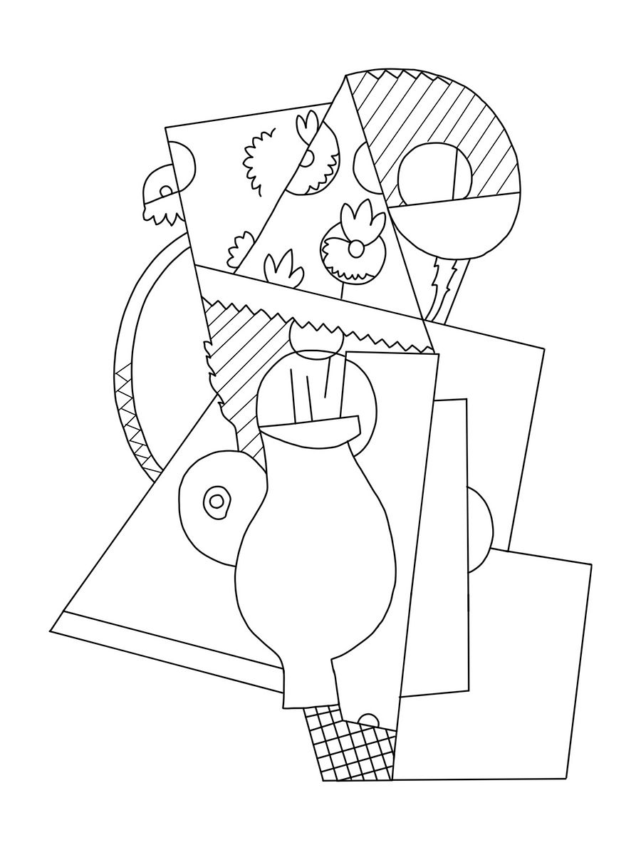 PDF, PNG - Shapes in Motion: Coloring the Art of Georges Valmier product image (3)
