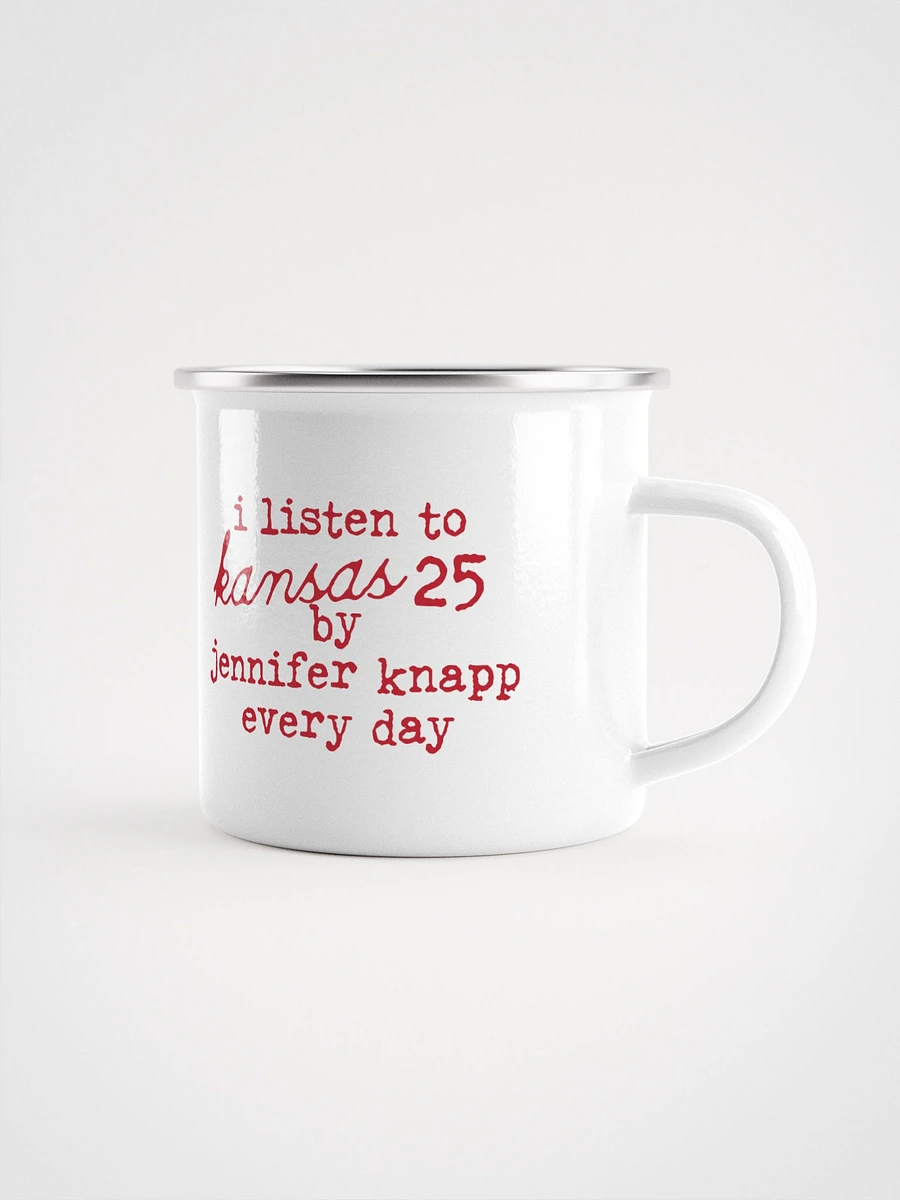 Kansas 25 Emblem Enamel Mug product image (1)