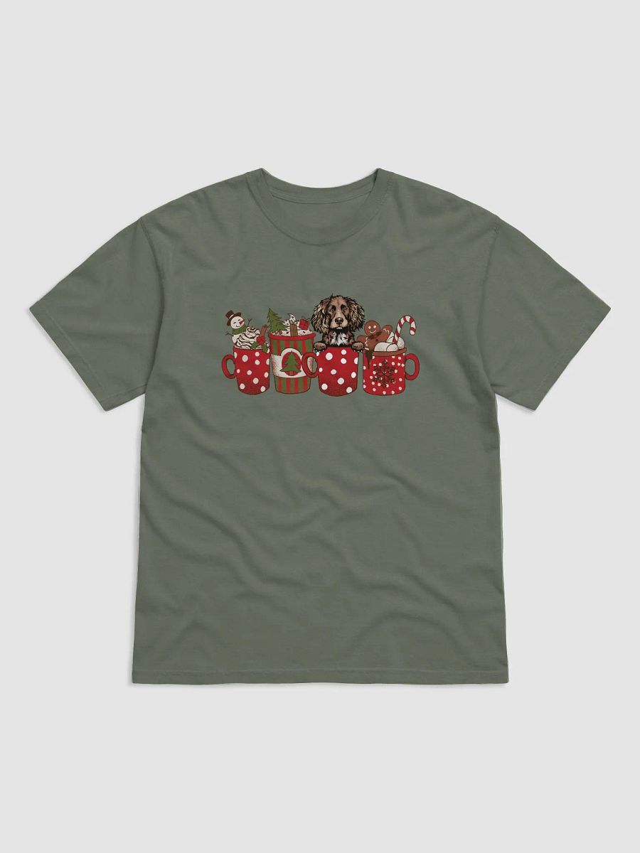 Cute Boykin Spaniel in a Christmas Cup T-Shirt | Funny Christmas Pup in a Cup product image (19)