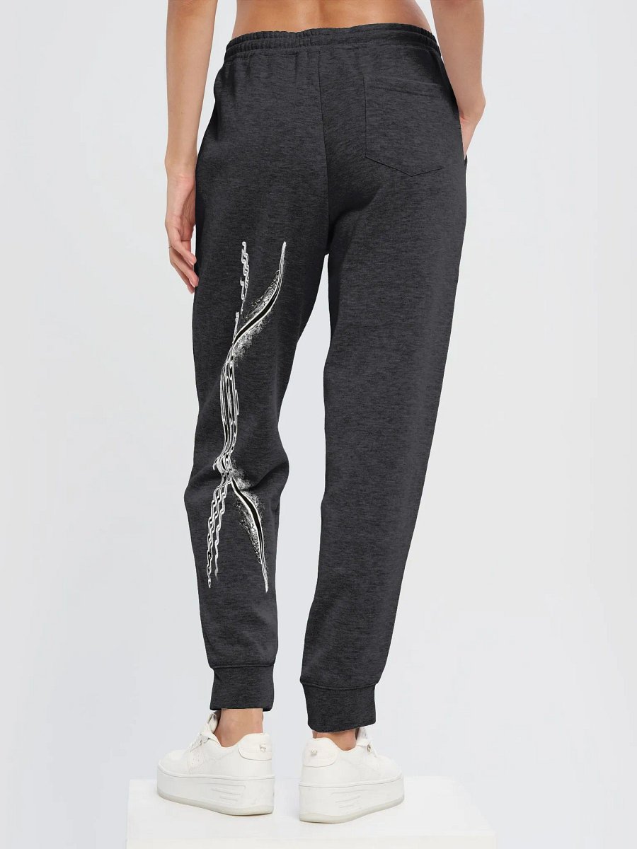Midweight Fleece Joggers - White HApex Gear Black Logo product image (5)