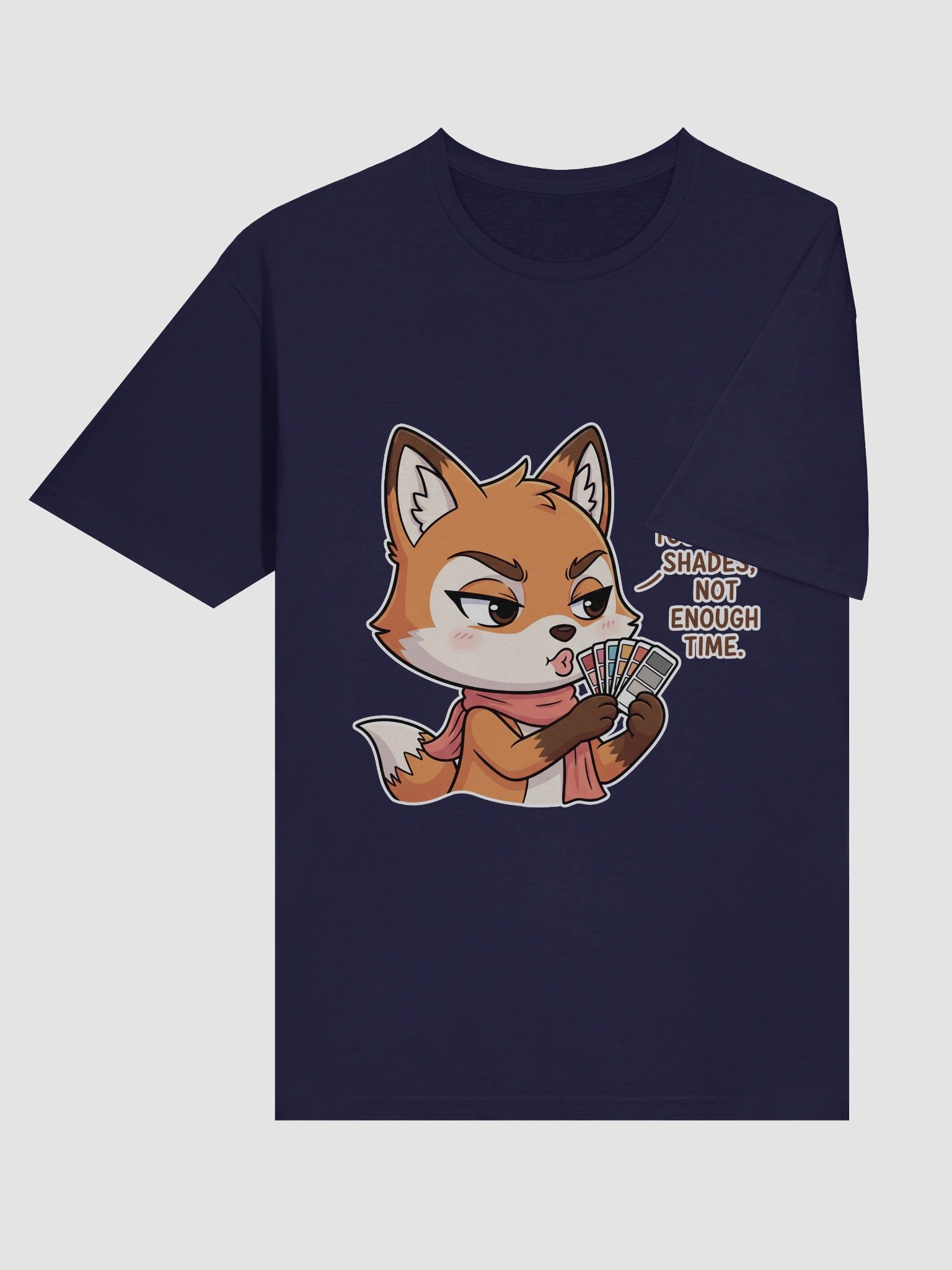 Fashionable Fox with Color Swatches Unisex T-Shirt product image (48)