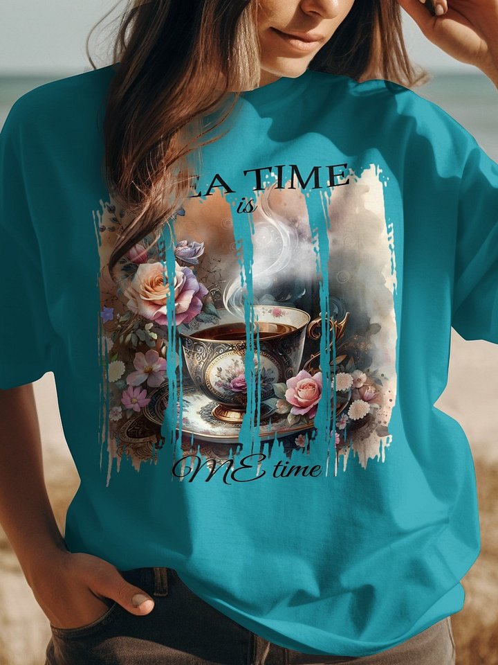 Me Time Tee – Tea Time Vintage T‑Shirt, Relaxation Gift product image (1)