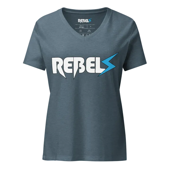 Woman's V Neck | Blue Jean | White/Blue product image (1)