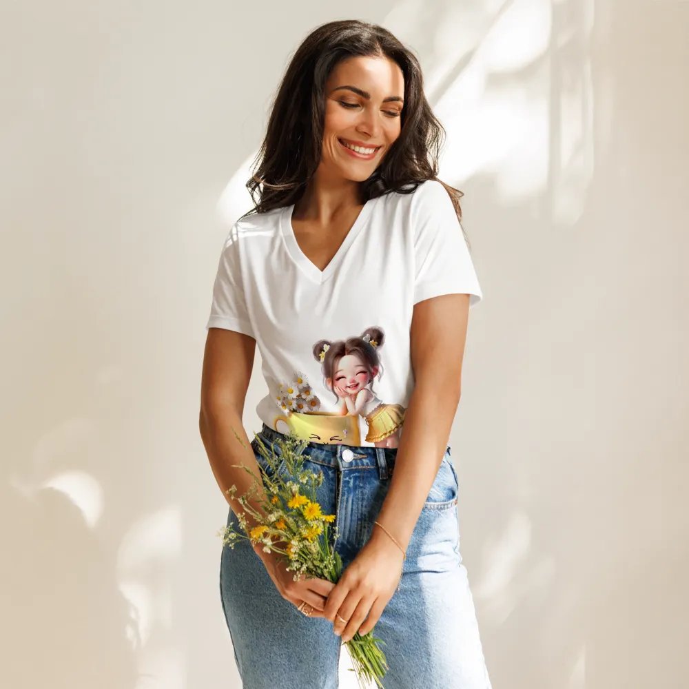 Bella+Canvas Women's Relaxed V-Neck T-Shirt product image (11)