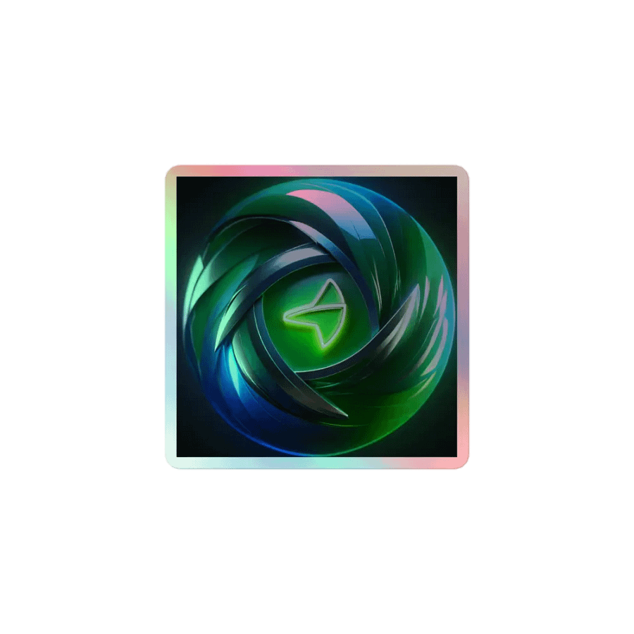 Luminous Logo Holographic Sticker Set product image (1)