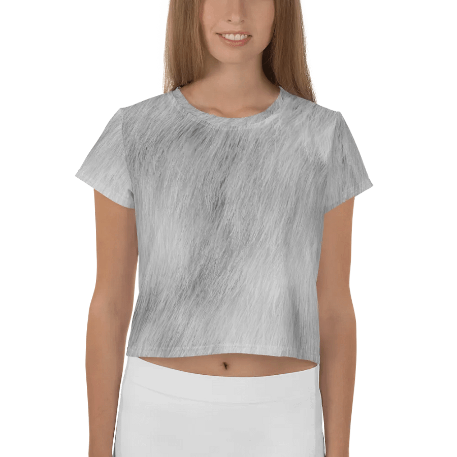 Chinchilla Cat Crop Tee product image (1)