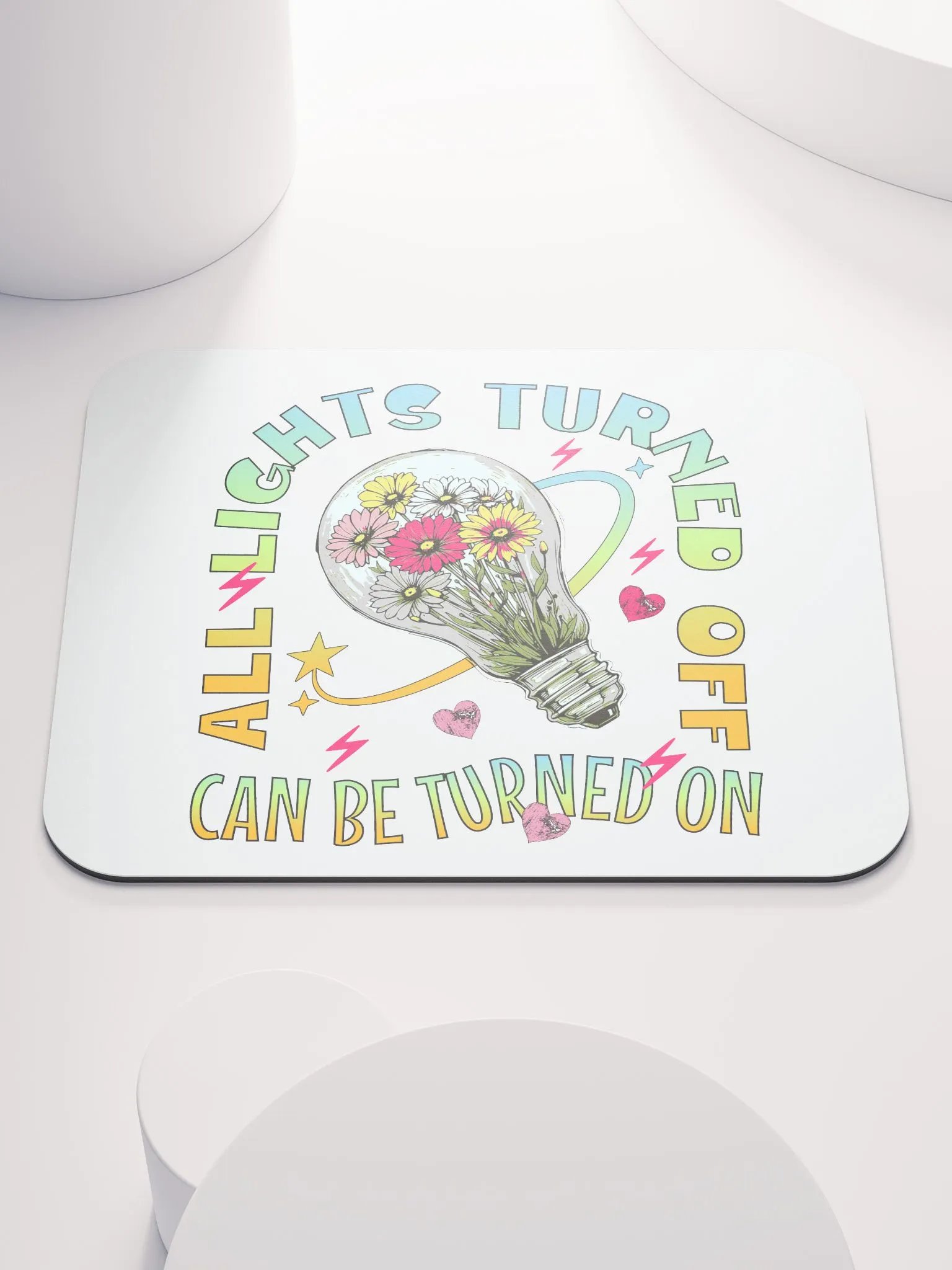 All Lights Turned Off Bloom in the Dark Mouse Pad product image (1)