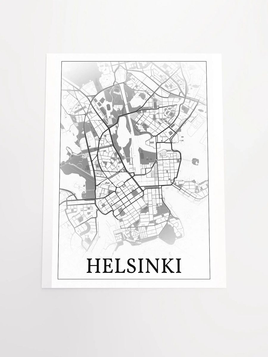 Helsinki, Finland, city map print product image (16)