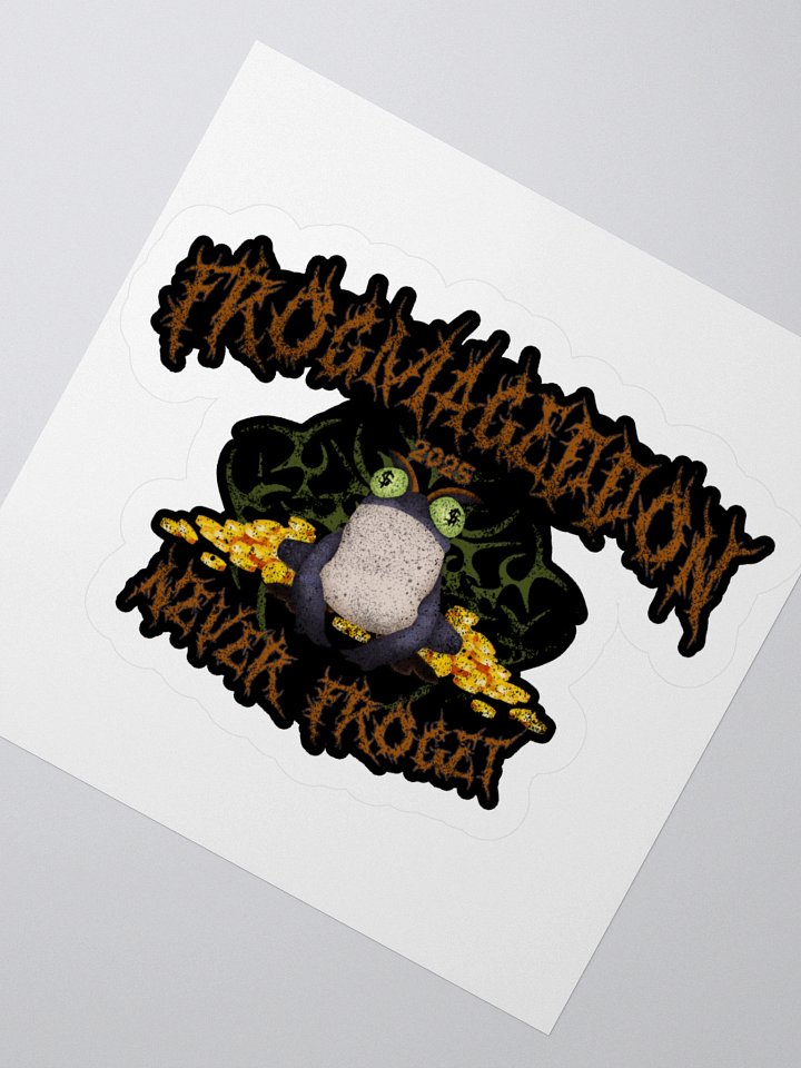 Frogmageddon Sticker - Never Froget Collection product image (2)