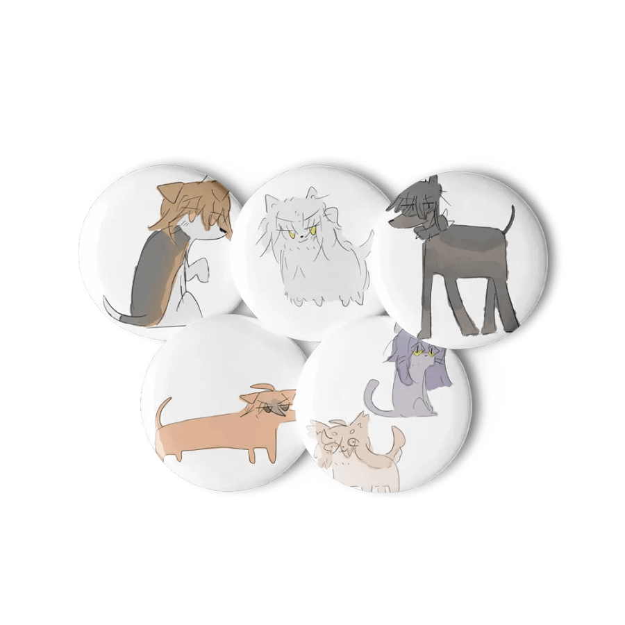 Pup Mission pin buttons product image (11)