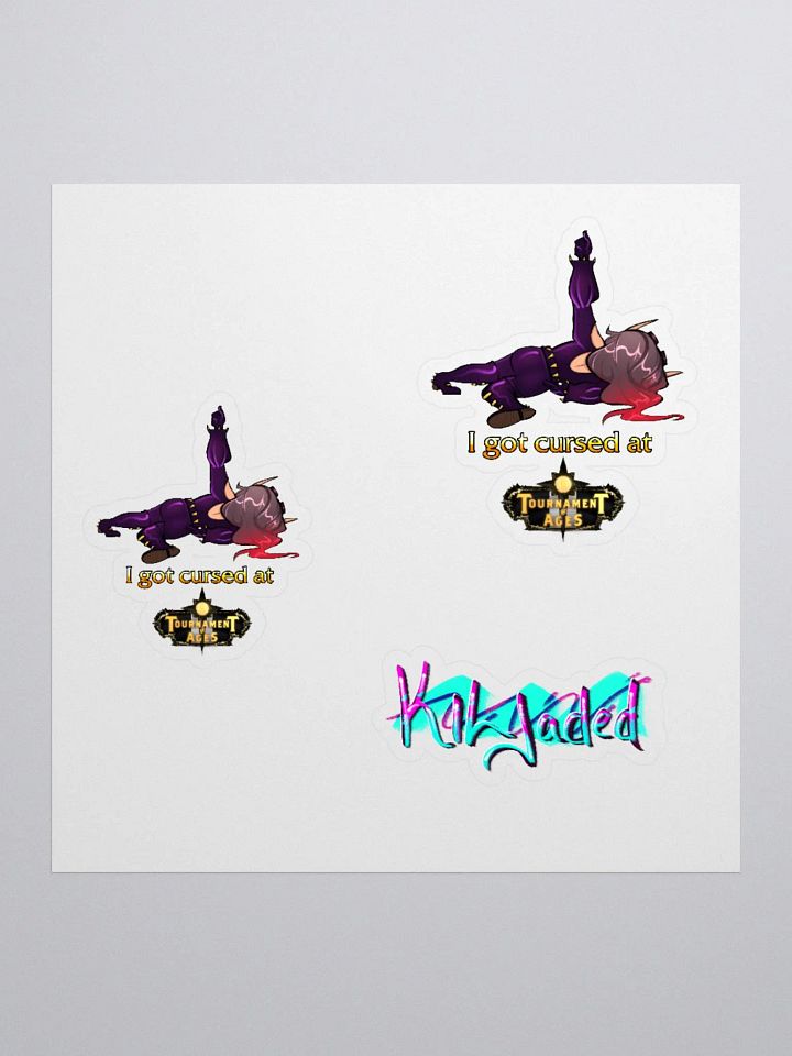 Cursed Edition - I Got Cursed At TOA - Sticker Sheet product image (1)