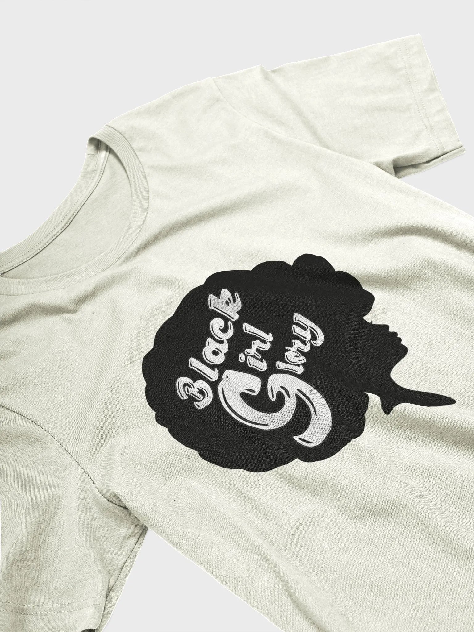 Black Girl Glory Tee (Black design) product image (3)