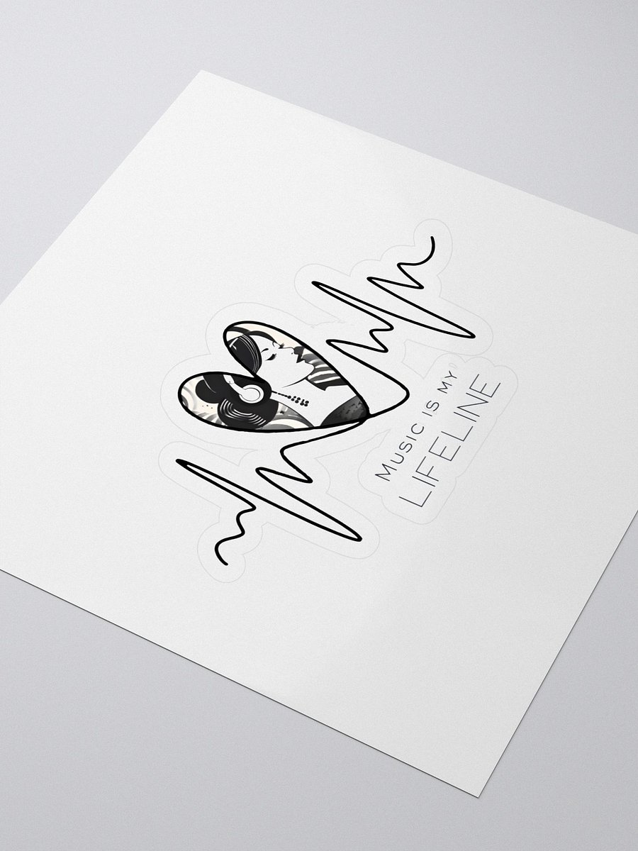 Music is My Lifeline Sticker product image (3)
