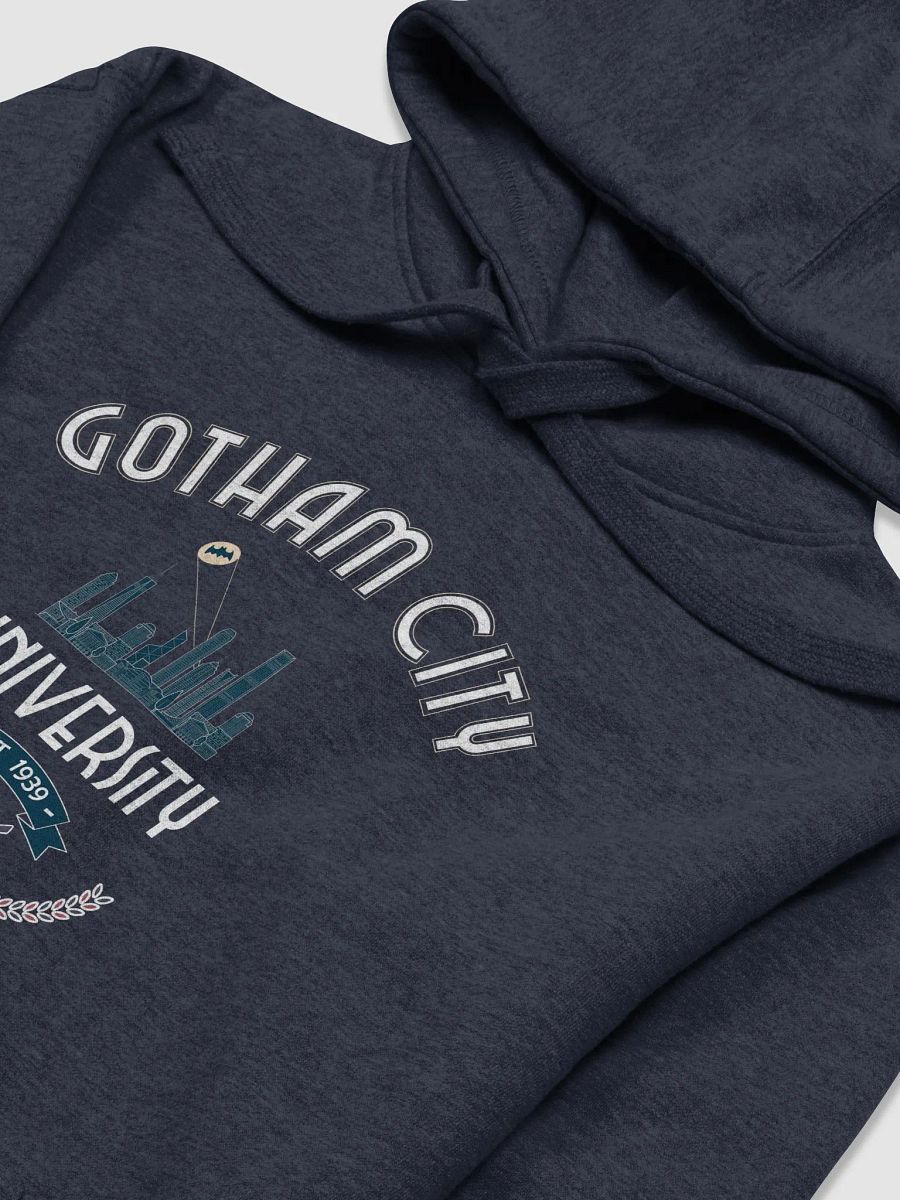 Gotham City University Hoodie with Bat Signal, a graphic Comic Book College Hoodie, Unisex product image (15)