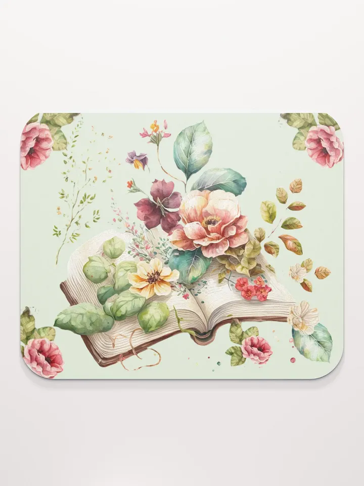 Beautiful Book Full of Flowers Mousepad product image (2)