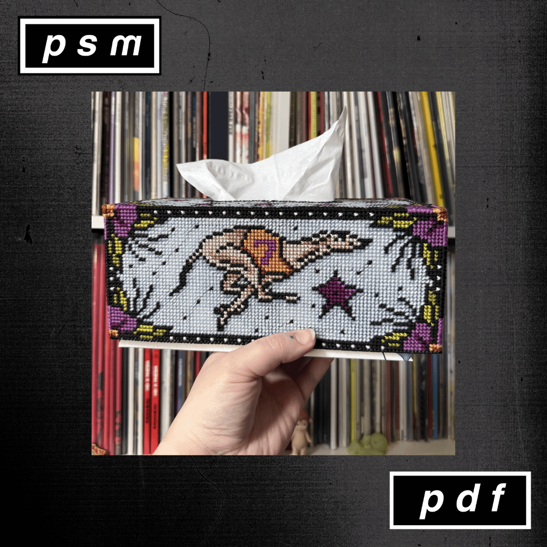 Lucky Dog Plastic Canvas Tissue Box Cover Pattern product image (4)