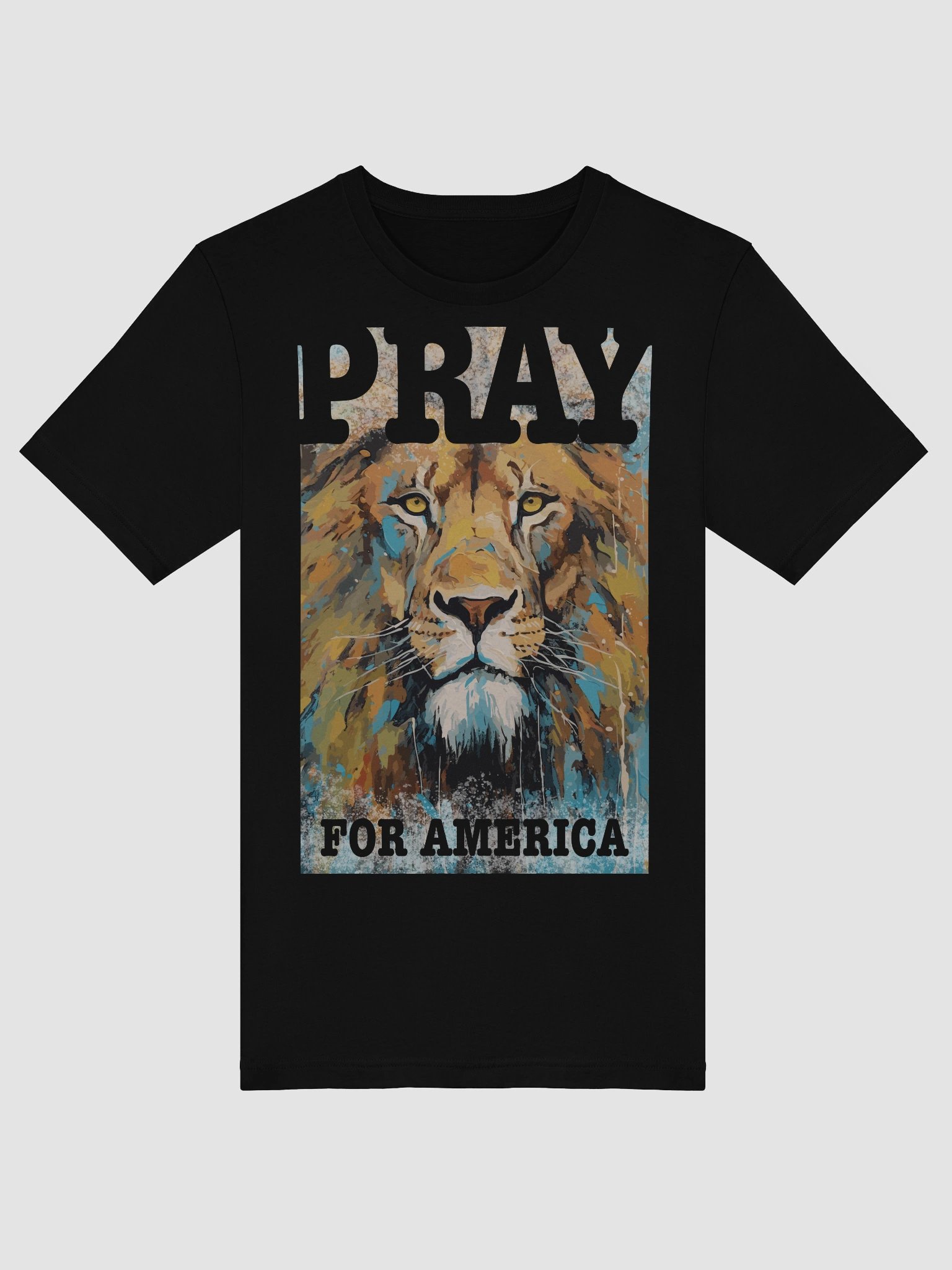 Brave Lion PRAY FOR AMERICA Bella Canvas T-Shirt product image (3)