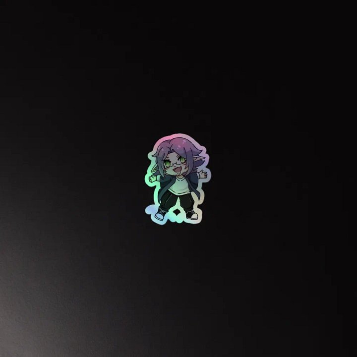 Chibi Goblin King LB Holographic Sticker product image (4)