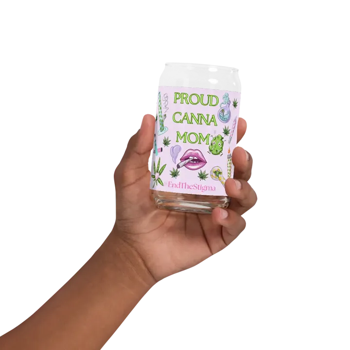 Proud Canna Mom Can-Shaped Glass product image (32)