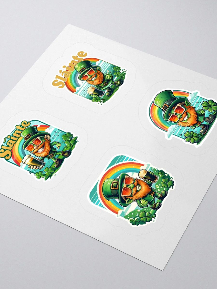 Leprechaun Cheers Kiss Cut Stickers product image (8)