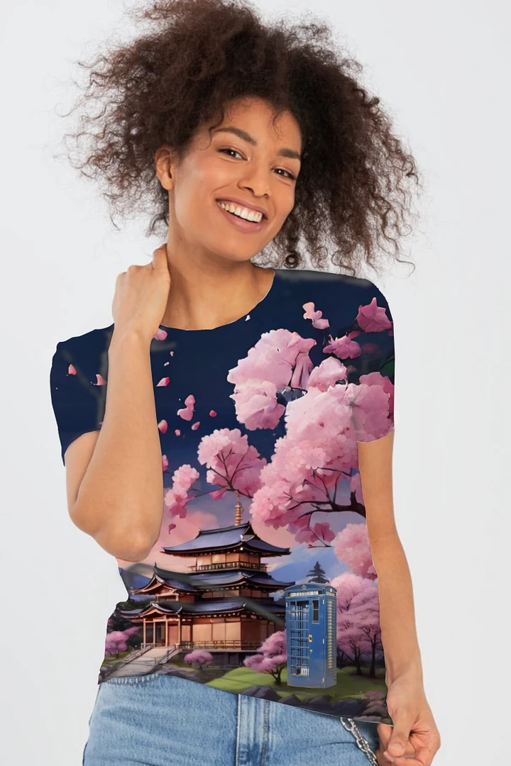 Dr Who Tardis in Japan All Over Print T-shirt product image (1)