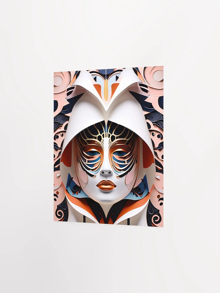 Kabuki Mask 2299 - Poster - Small and Standard Sizes - 8x10-11x14-12x16-16x20 Inches product image (5)