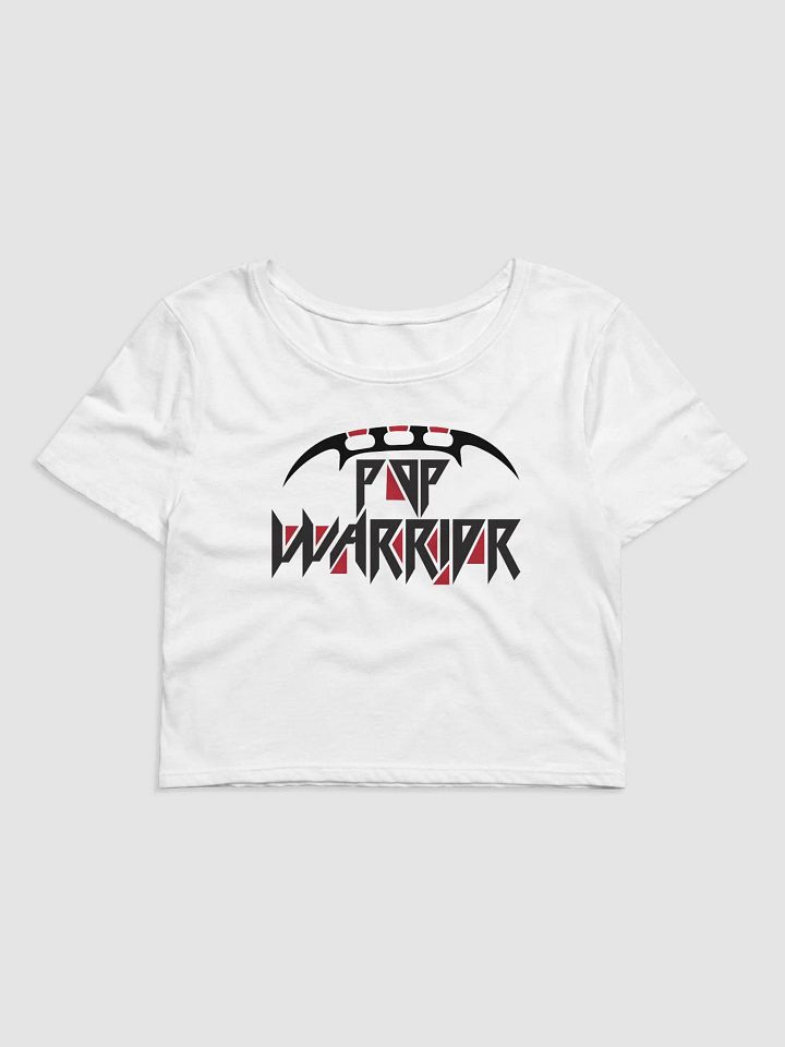 Klingon Pop Logo Cropped T-Shirt (White) product image (1)