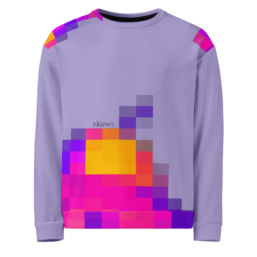 h3llomarc Pixels 2 Sweatshirt Lavender product image (1)