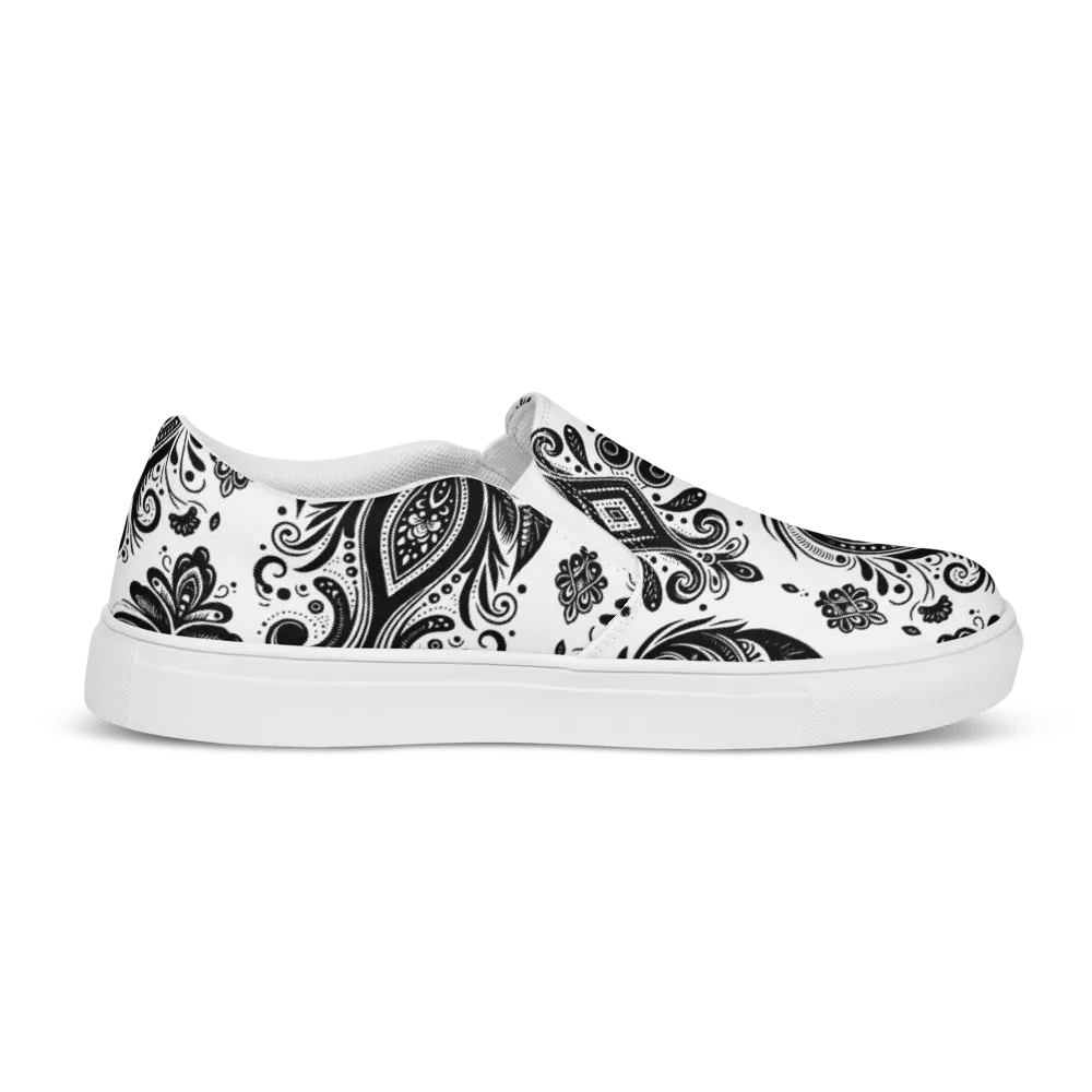 Paisley Power: Chic Slip-On Canvas Shoes product image (10)