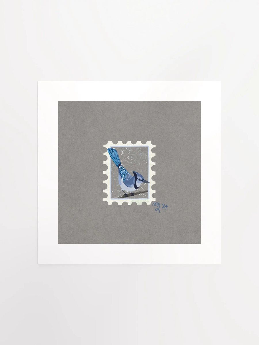 Bluejay Stamp Print – Birbfest 2024 product image (2)