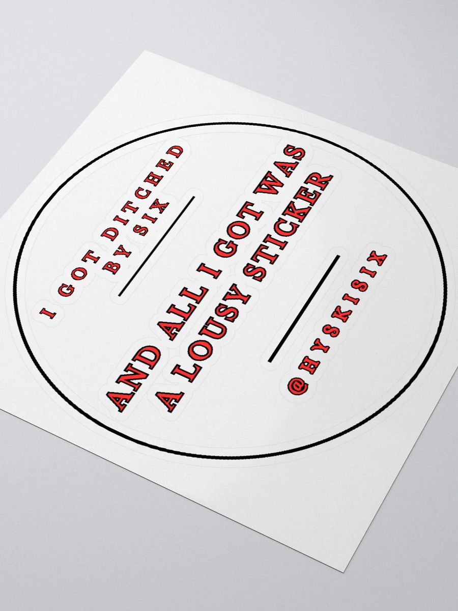 Ditched By Six - Sticker product image (8)