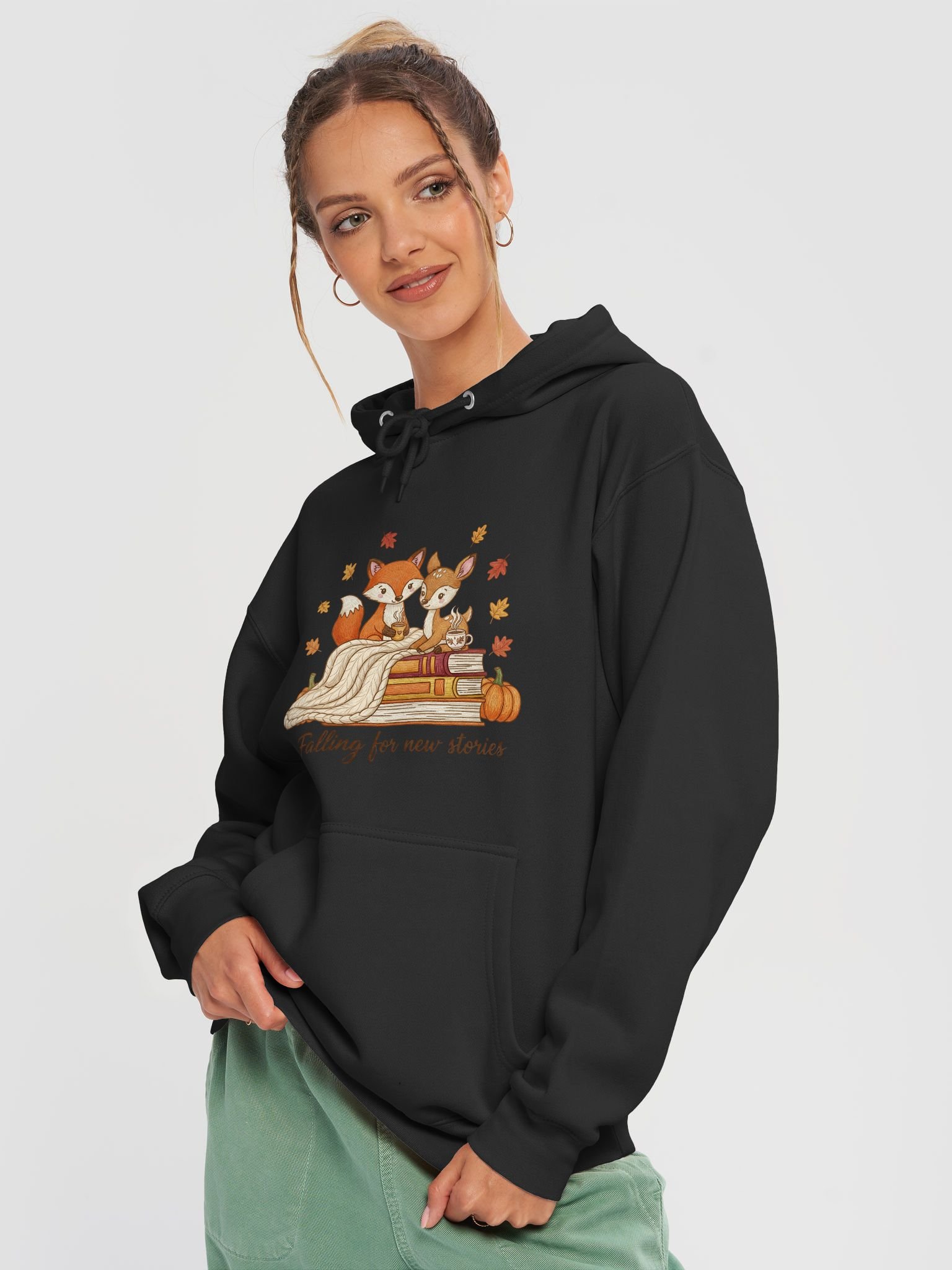 Falling For New Stories Hoodie product image (3)
